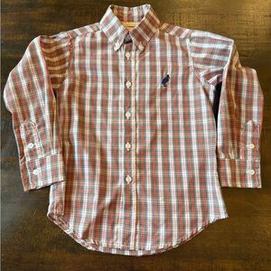 Polo by TBBC Red & Green Plaid Long-Sleeve Button-Down Shirt